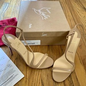 Christian Louboutin Rosalie 100 heels like New only worn once
